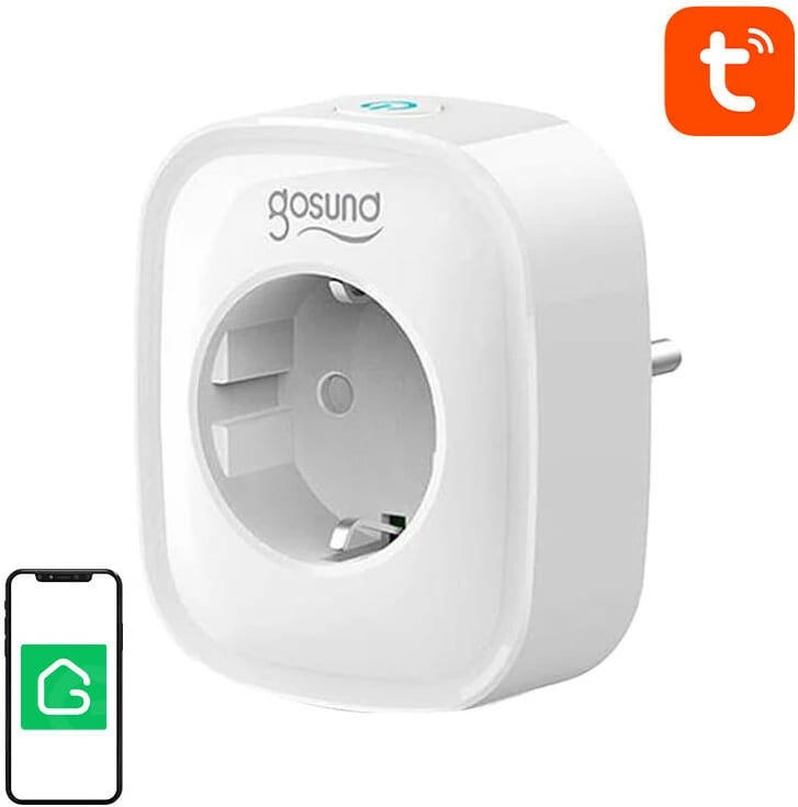 Prizë e mençur Gosund SP1, WiFi, matje e energjisë, E/F unischuko, e bardhë