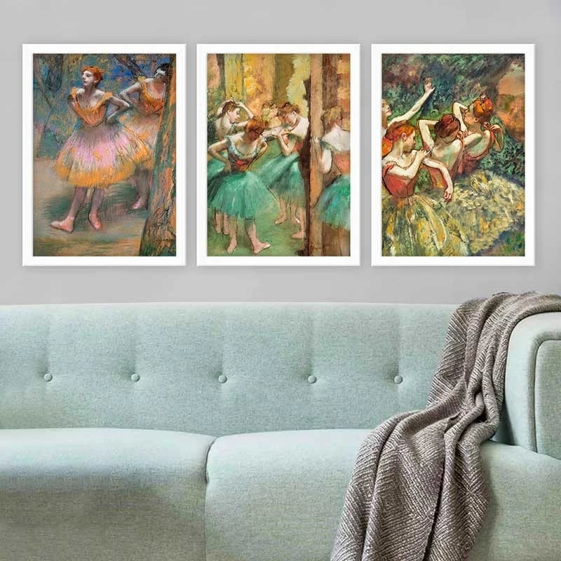 Pikturë dekorative me kornizë (3 copë), Wallity, 3BC_UN2684790_3545