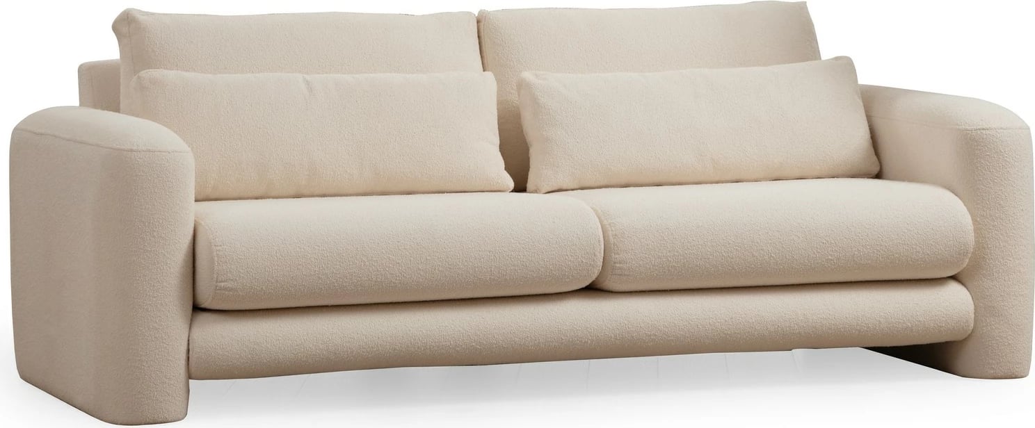 Divan treshe Atelier del Sofa, ngjyrë krem, Lily