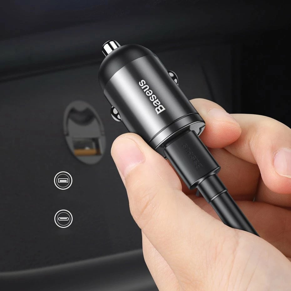 Karikues veture Baseus Tiny Star Mini, 30W, USB-A, Quick Charge 3.0, Gri Karikues veture Baseus Tiny Star Mini, 30W, USB-A, Quick Charge 3.0, Gri