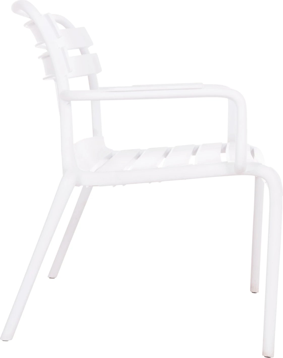 Stol dy vendësh KORVER, polipropilen, i bardhë, FH6332.01, 113x65x76cm