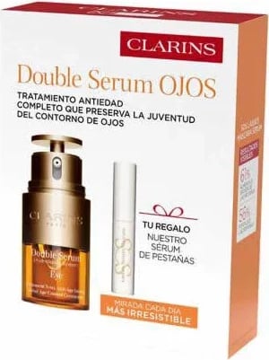 Set serum për sy dhe qerpikë Clarins Double Serum Eye unisex, 15ml, 2 copë