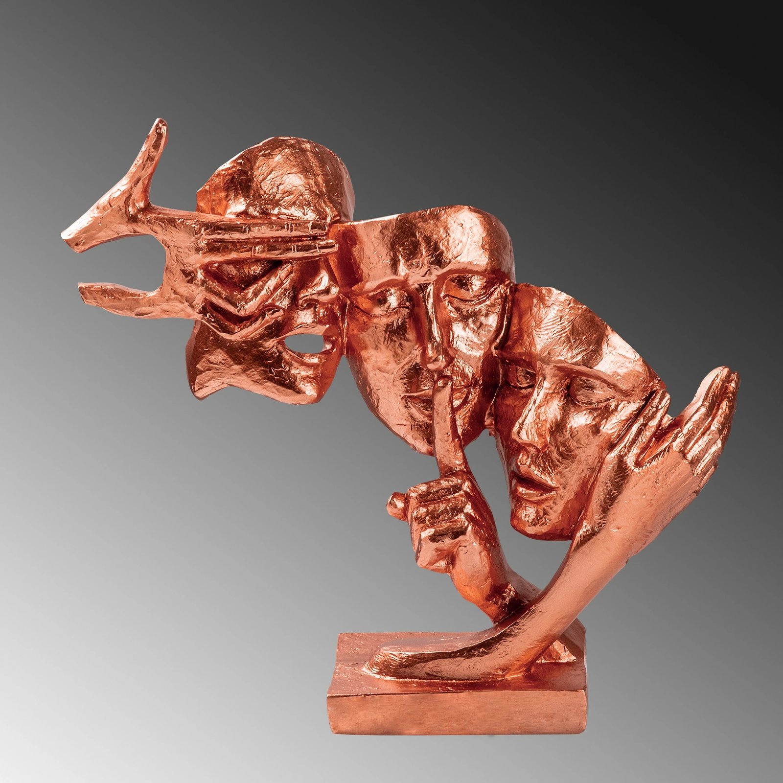 Objekt dekorativ Evila Originals, bakër, Yak-034-A