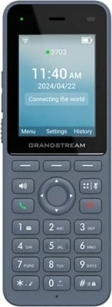 Telefon IP Grandstream WP826, 3 linja, LCD, Wi-Fi, Antracit