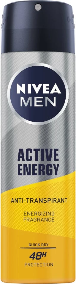 Deodorant spray për meshkuj Nivea Men Active Energy 150ml