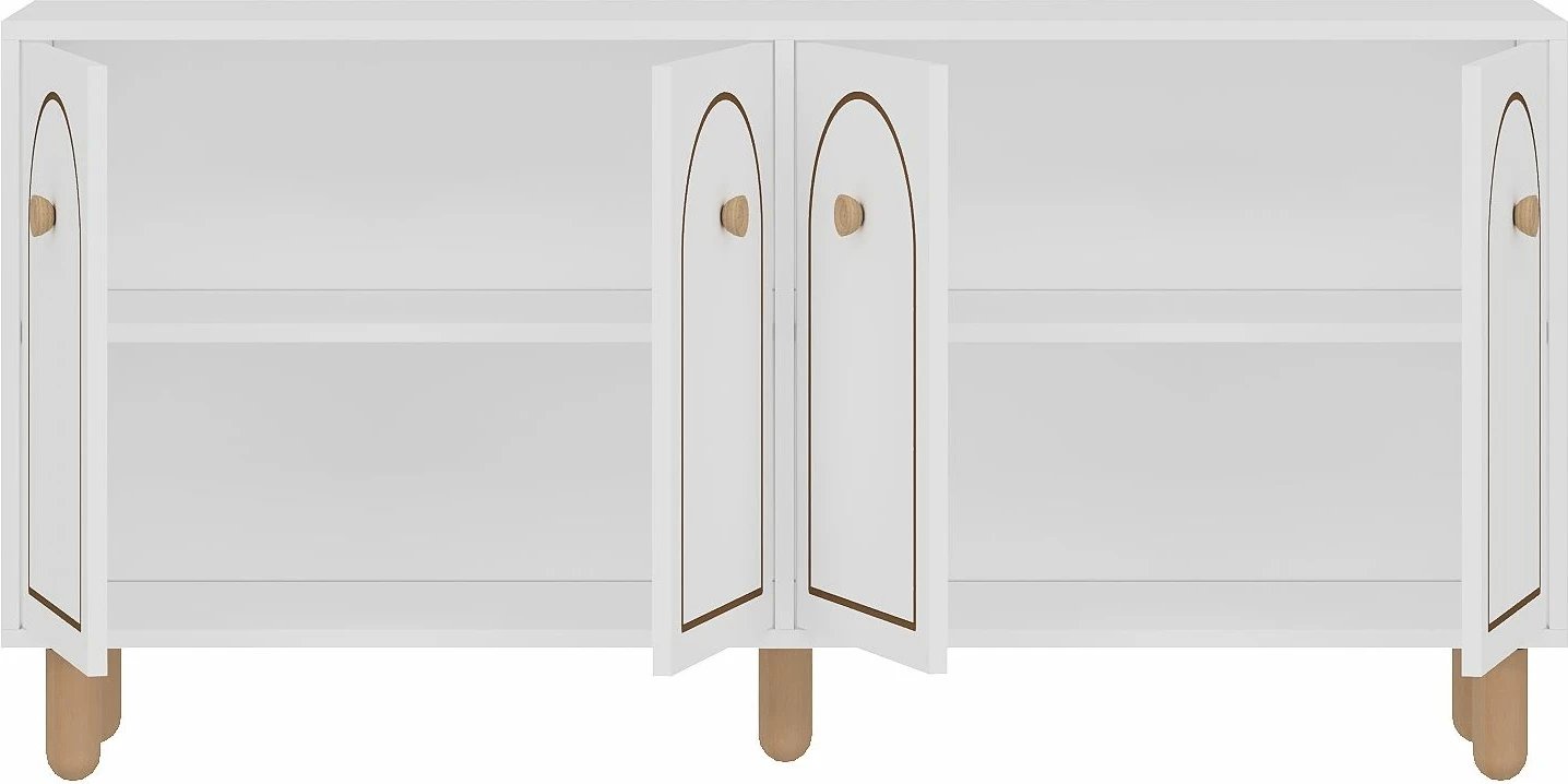 Konsol Skye Decor, e bardhë, Mıdmod