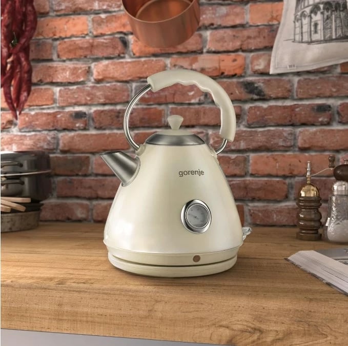 Ibrik elektrik Gorenje K17CLI, 1.7 L, 2200 W, Bezhë