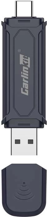 Adapter wireless Carlinkit MINI PRO për CarPlay/Android Auto, USB-C, Gri