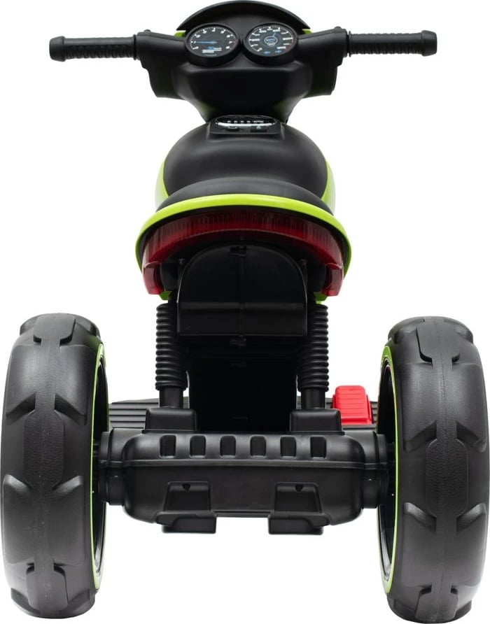 Motoçikletë elektrike për fëmijë, Baby Mix POLICE, 6V 7Ah, 2x24W, USB/MP3, LED, 2-4 km/h, 3-7 vjeç, jeshile