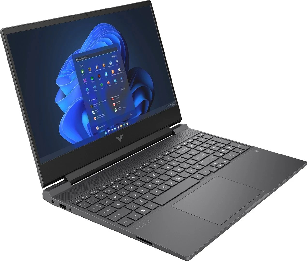 Laptop HP Victus 15-fa1082wm, Intel Core i5-13420H, 16 GB RAM, 512 GB SSD, NVIDIA RTX 4050, 15.6", e zezë