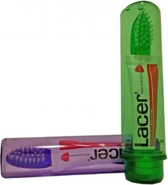 Furçë dhëmbësh udhëtimi Lacer për të rritur, 1 copë