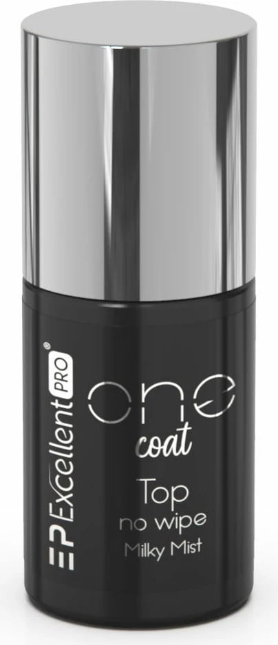 Llak për thonj Excellent PRO One Coat Top No Wipe Milky Mist për femra, 7g