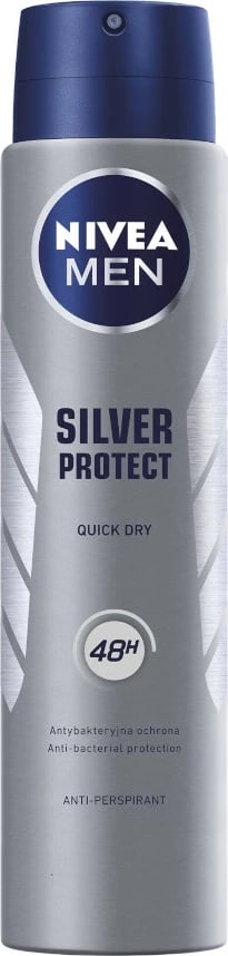 Deodorant spray për meshkuj Nivea Silver Protect 250ml