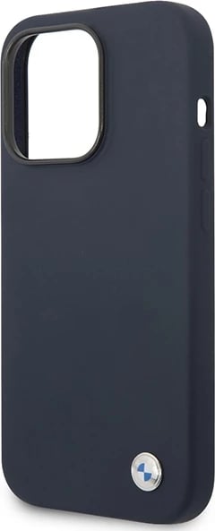Mbështjellës BMW BMHMP14XSILNA për iPhone 14 Pro Max 6.7", silikon, MagSafe, navy blue