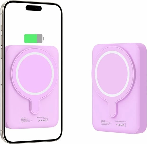 Powerbank Tech-Protect LifeMag PB11 10000mAh, MagSafe, Rozë