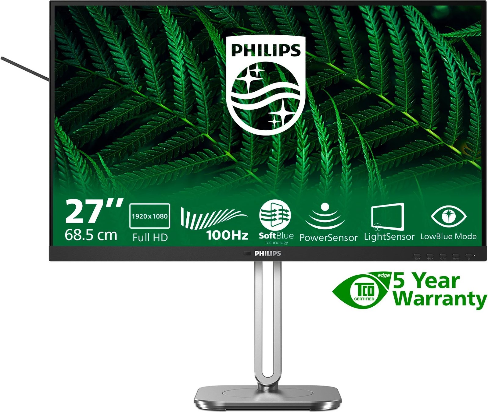 Monitor Philips 5000 series 27B2G5200/00, 27", Full HD, LCD, Anthracite