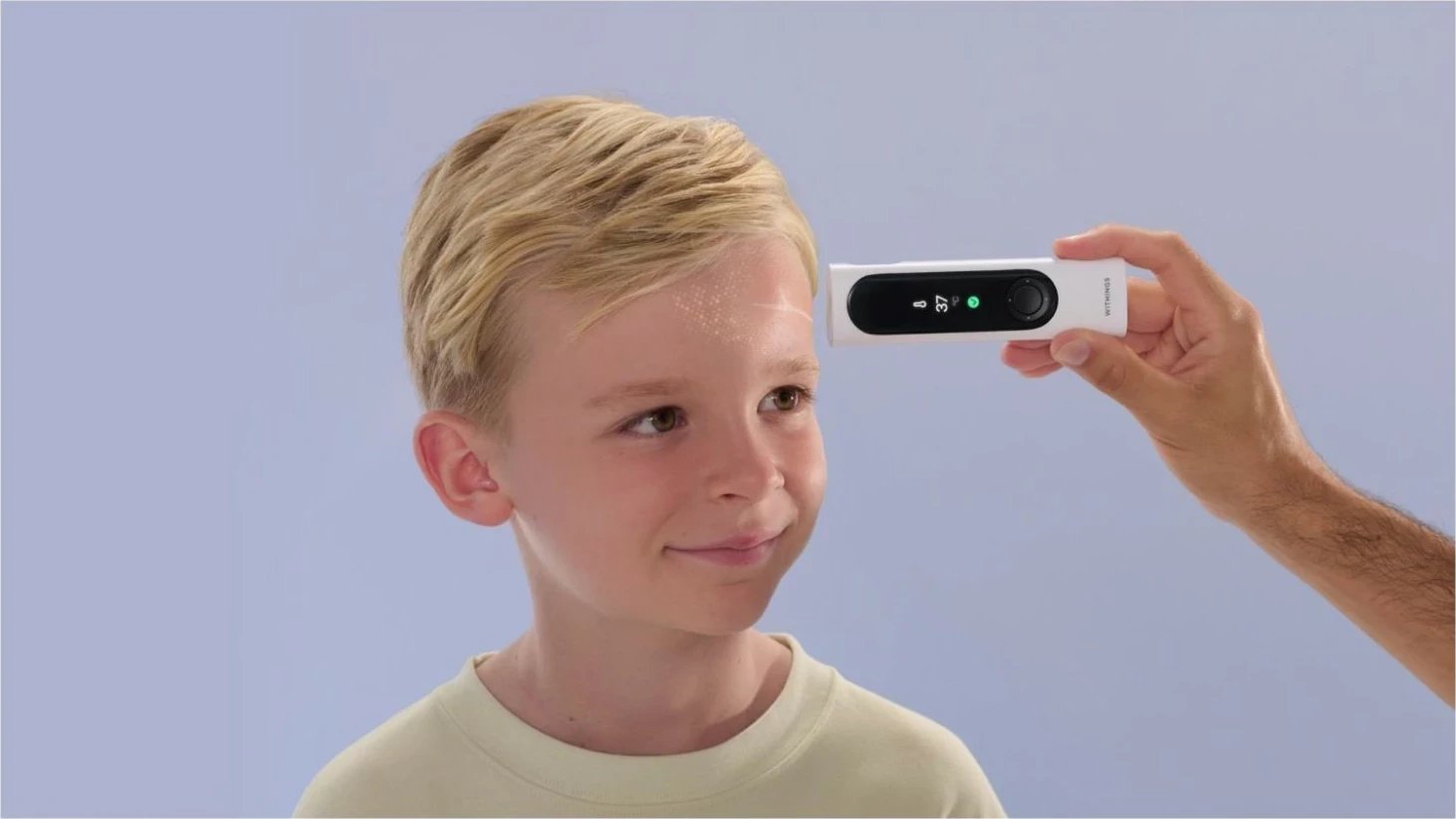 Pajisje mjekësore smart Withings BeamO 4-në-1, EKG, stetoskop dixhital, termometër pa kontakt, saturim, e bardhë