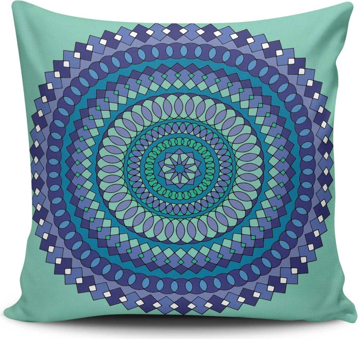 Jastëk Aberto Design, MANDALA-26, shumëngjyrësh, 43x43cm