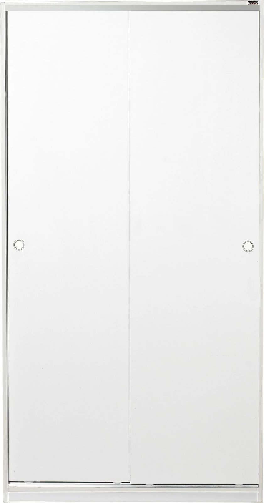 Dollap me dyer rrëshqitëse, ngjyrë e bardhë, Hanah Home, SWD-436-BB-2