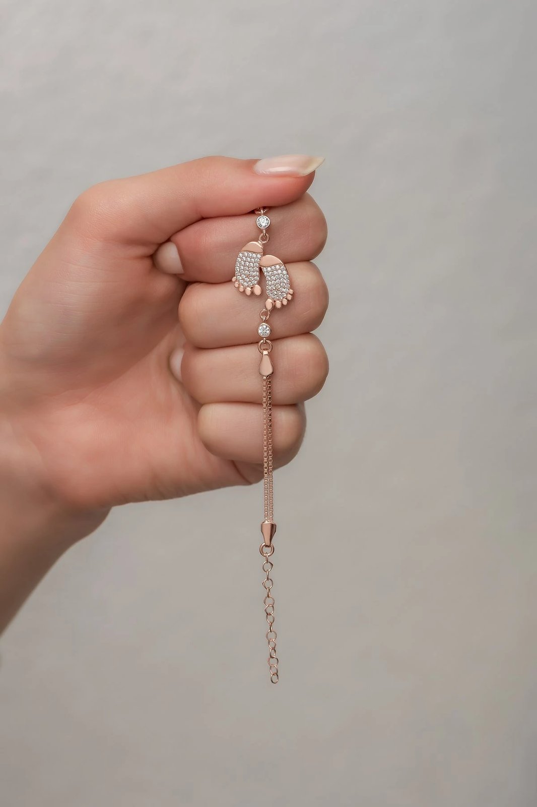 Byzylyk argjendi Jumeon, ngjyrë rozë e artë, NRZ99298 Byzylyk argjendi Jumeon, ngjyrë rozë e artë, NRZ99298