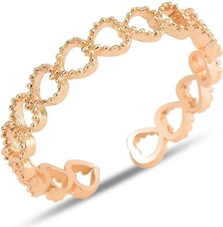 Unazë argjendi Jumeon, ngjyrë ari rozë, SGTL12240