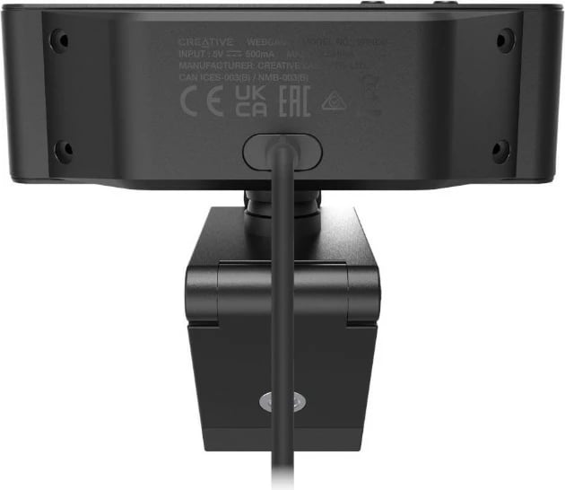Webcam Creative Live! Cam Sync 4K, 4K Ultra HD, mikrofon i integrum, e zezë