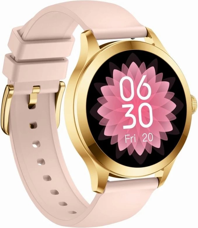 Smartwatch Gravity për femra, gold