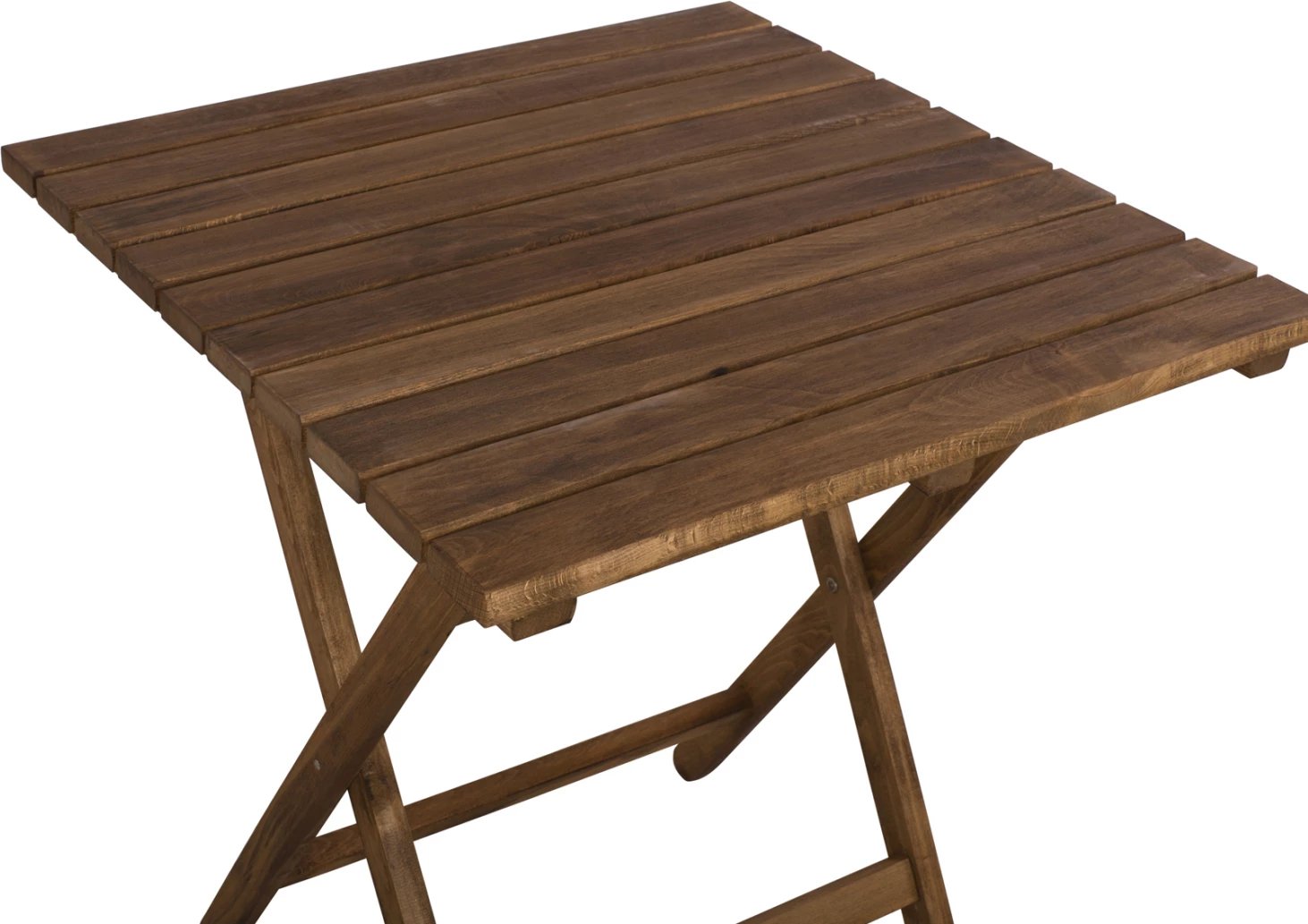 Tavolinë regjisori Limnos 70x70x75cm dru i fortë ngjyrë arre FH5648.01