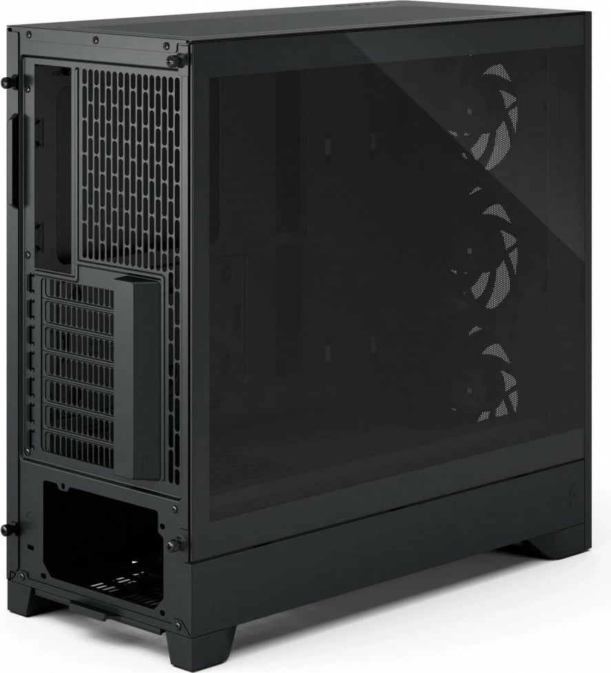 Kasë Fractal Design Pop 2 Air FD-C-POA2A-02, Midi Tower ATX, xham i kalitur, 3x120 mm, USB-C, e zezë