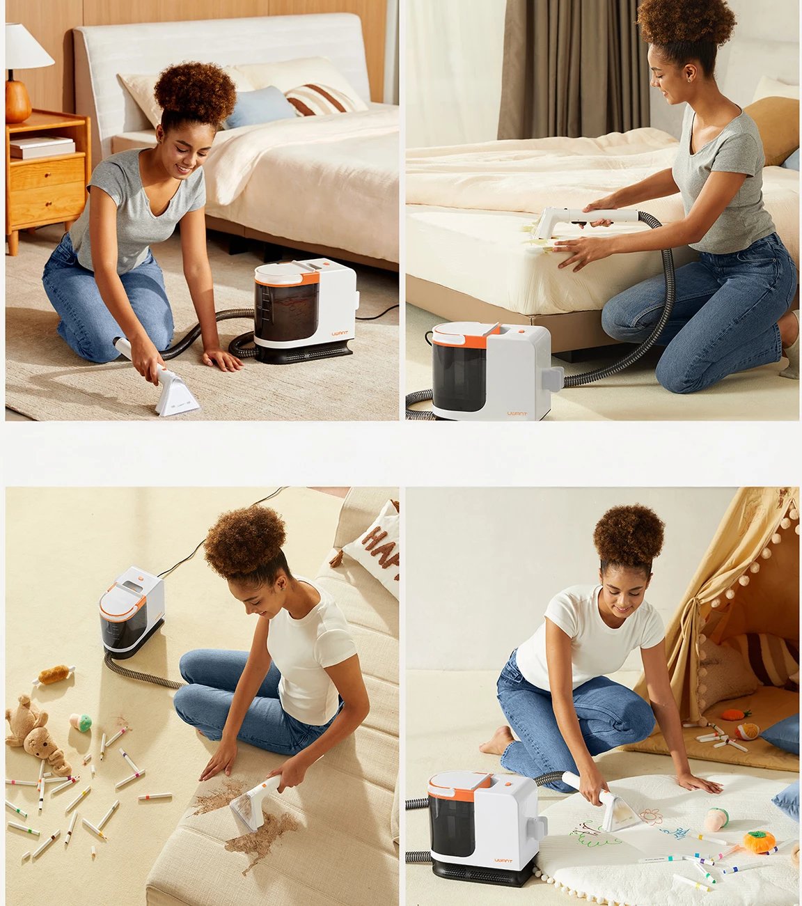 Pastrues me vakum dhe larje UWANT B200-SE, 12000Pa, 450W, i bardhë