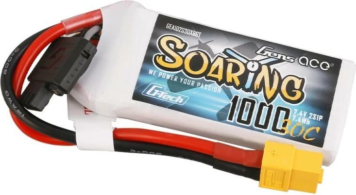 Bateri Gens Ace Soaring G-Tech 1000mAh 7.4V 30C XT60