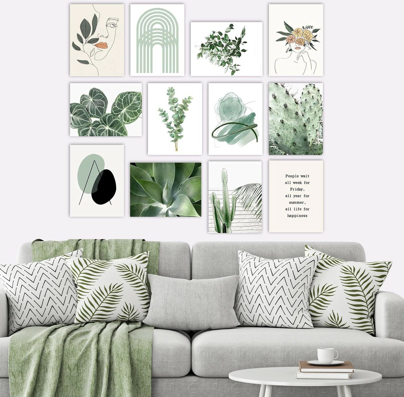 Piktura dekorative MDF (12 copë), Wallity, 12MDF01