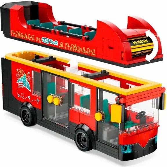 Lego autobus dykatësh i kuq, fëmijë