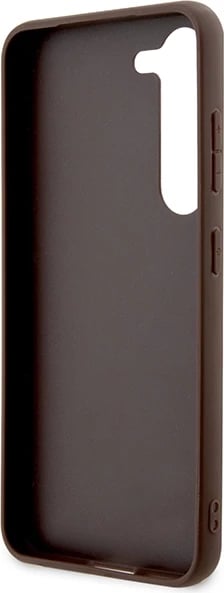 Mbështjellës Guess 4G Big Metal Logo për Samsung Galaxy S23, Hardcase, Kafe
