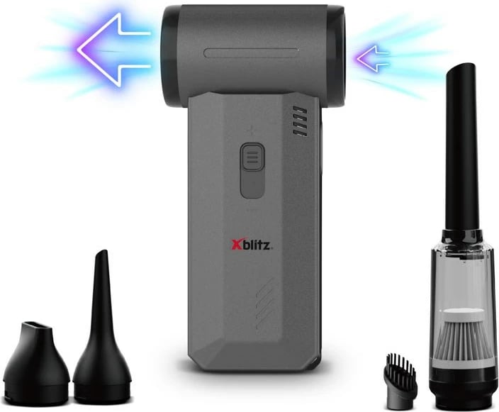 Fshesë me korrent portative/fryer Xblitz DRAGON, 8000 mAh, e zezë, pa kabllo, set aksesorësh