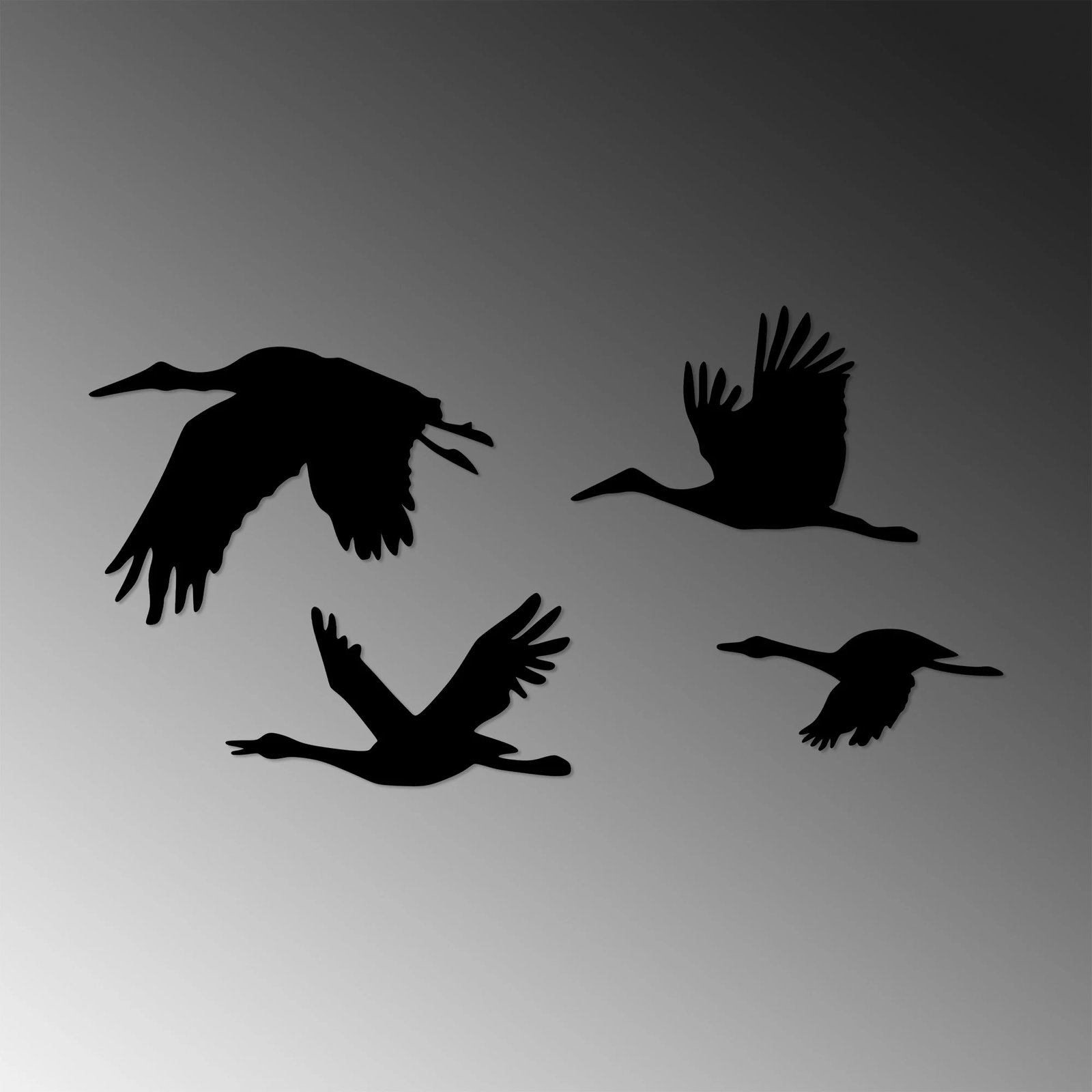 Aksesor dekorativ muri prej metali, Wallity, lejlek, set