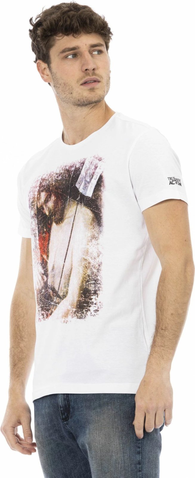 Maicë për meshkuj Trussardi Action, e bardhë