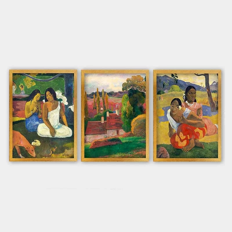 Pikturë dekorative me kornizë (3 copë), Wallity, 3AC_UN1233897_3545