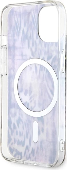 Mbështjellës Guess Leopard MagSafe për iPhone 14, Rozë Mbështjellës Guess Leopard MagSafe për iPhone 14, Rozë