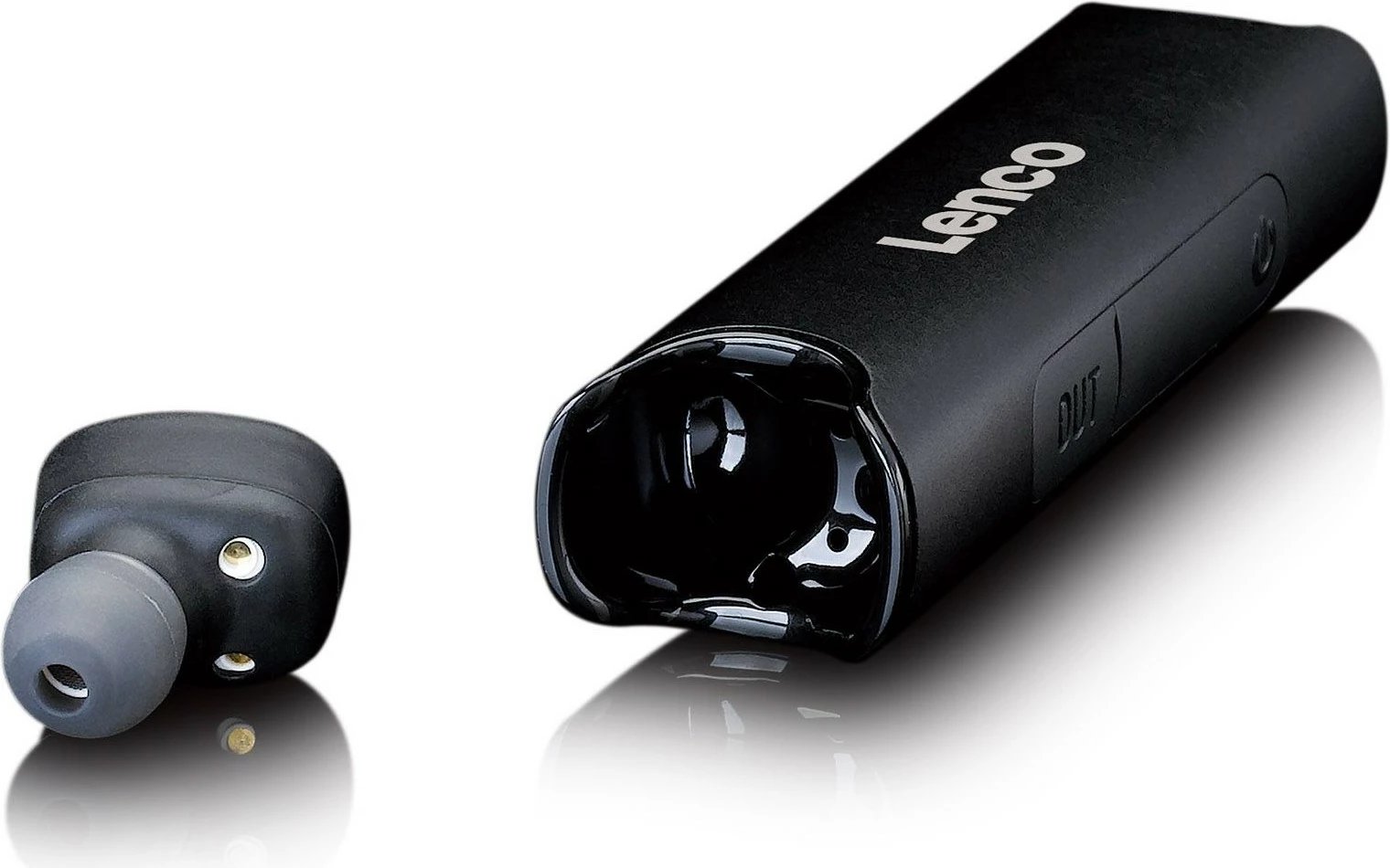Kufje Lenco EPB-440, Bluetooth, in-ear, IP67, e zezë