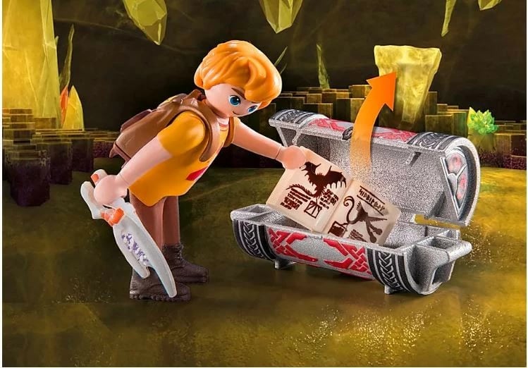 Set figurash Playmobil Dragons 71081 Thunder & Tom, 39 pjesë