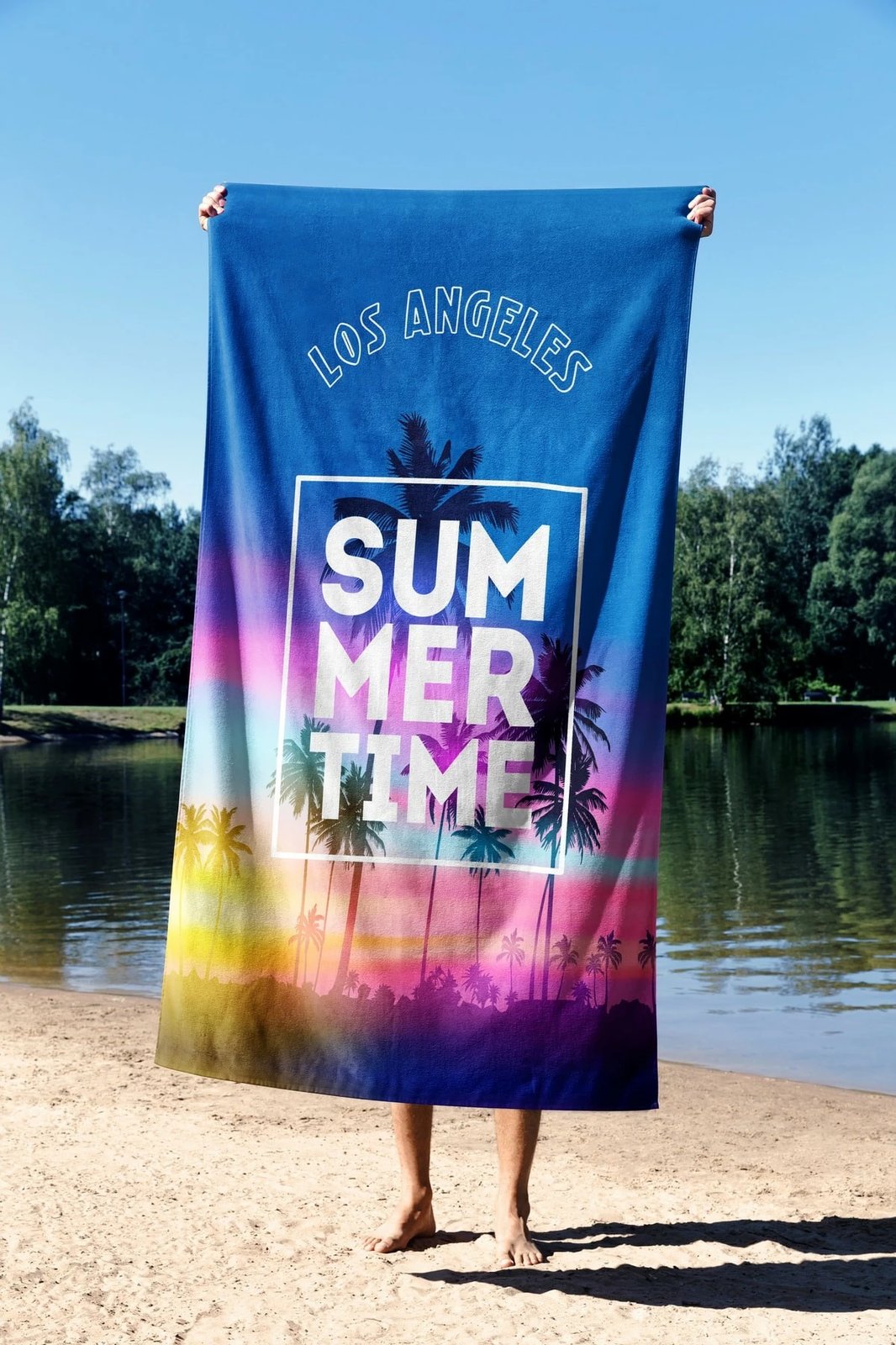 Peshqir plazhi Mijolnir, Summer Time, 70x130cm, shumëngjyrësh