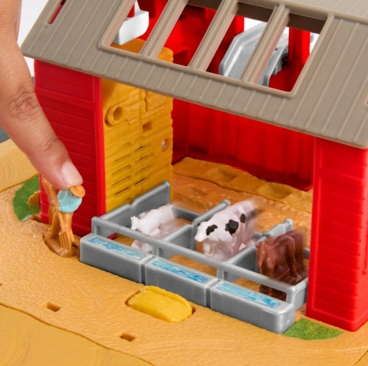 Set lodrash Matchbox Farm Set Animals Tractor Sound, me traktor, kafshë ferme dhe tinguj, shumëngjyrësh