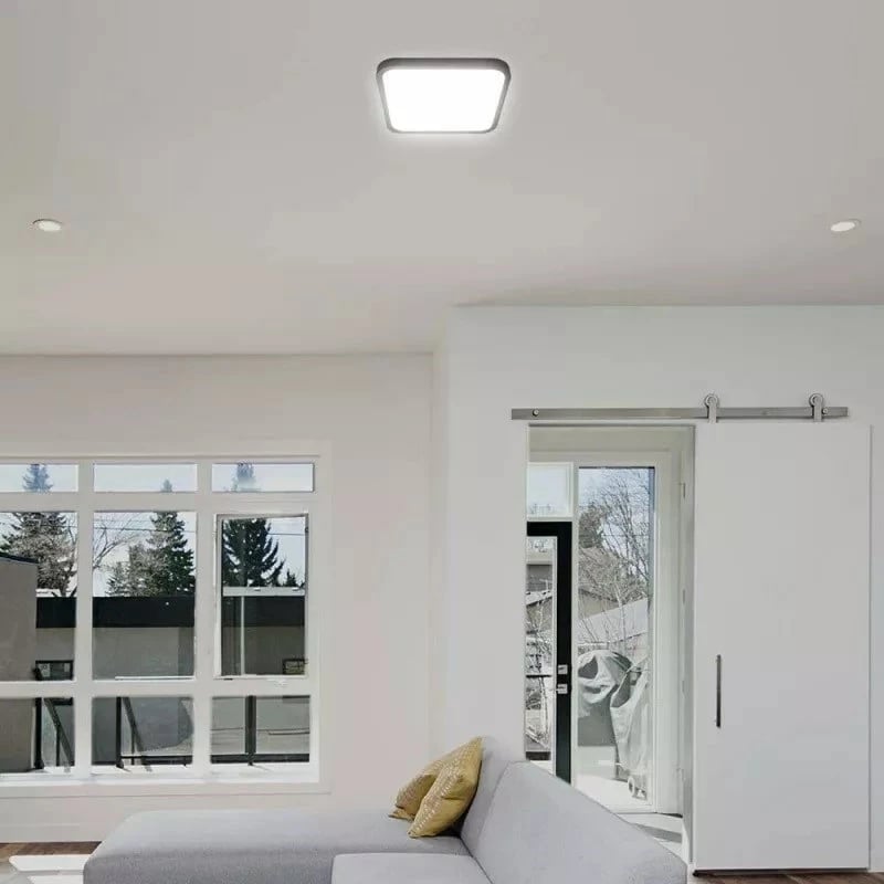 Plafond V-TAC VT-8630S, 36W LED, 42x42cm, detektor lëvizjeje, e zezë