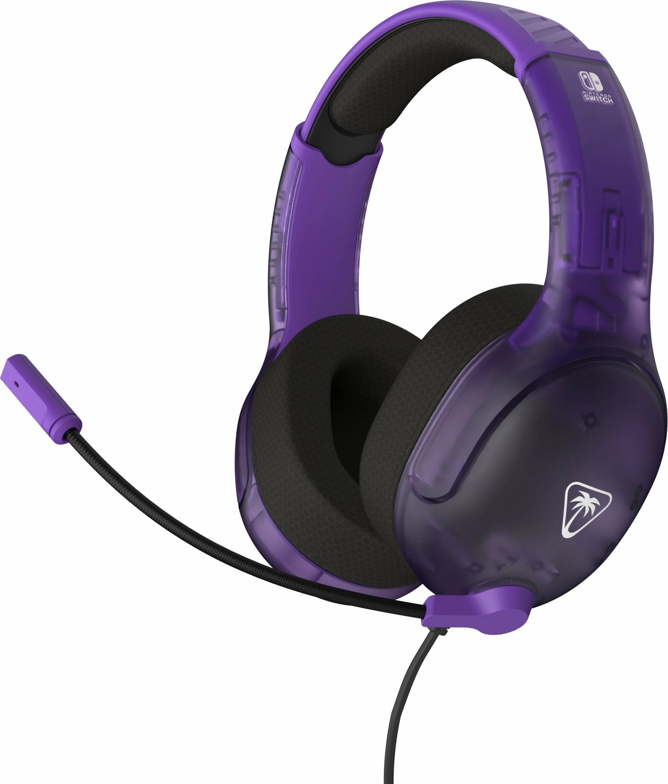 Kufje Turtle Beach Airlite Fit NS Ghost Lila, me mikrofon, për gaming, 3.5mm, e zezë/vjollcë