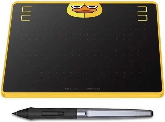 Tablet grafik HUION HS64 SE, E verdhë