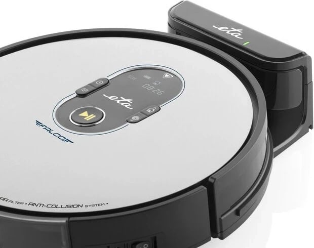 Robot pastrues dhe lëpjetës ETA Falco Smart, ngjyrë argjendi-zezë Robot pastrues dhe lëpjetës ETA Falco Smart, ngjyrë argjendi-zezë