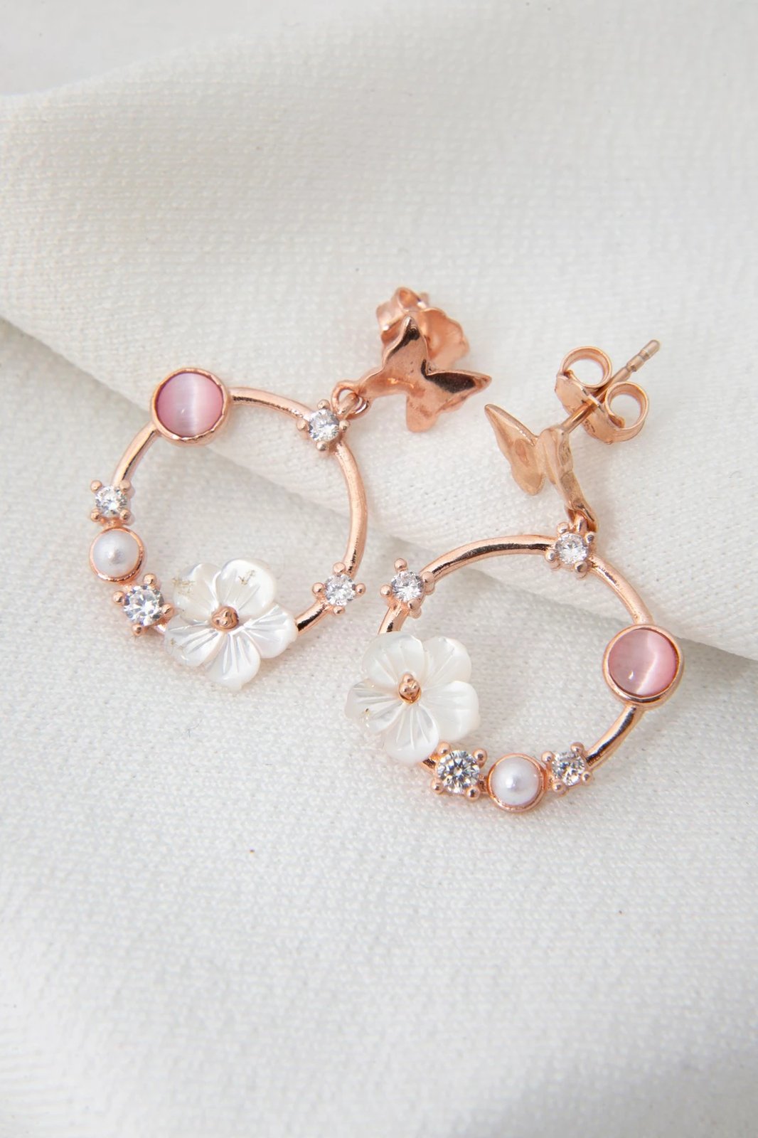 Vathë argjendi Elika Silver, ngjyrë rozë ari, ELKYS60238