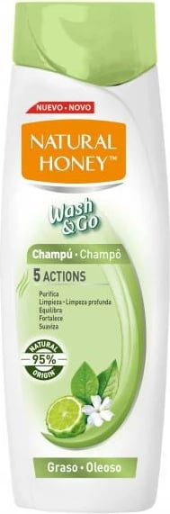 Shampon për flokë të yndyrshëm NATURAL HONEY Wash & Go unisex 400ml