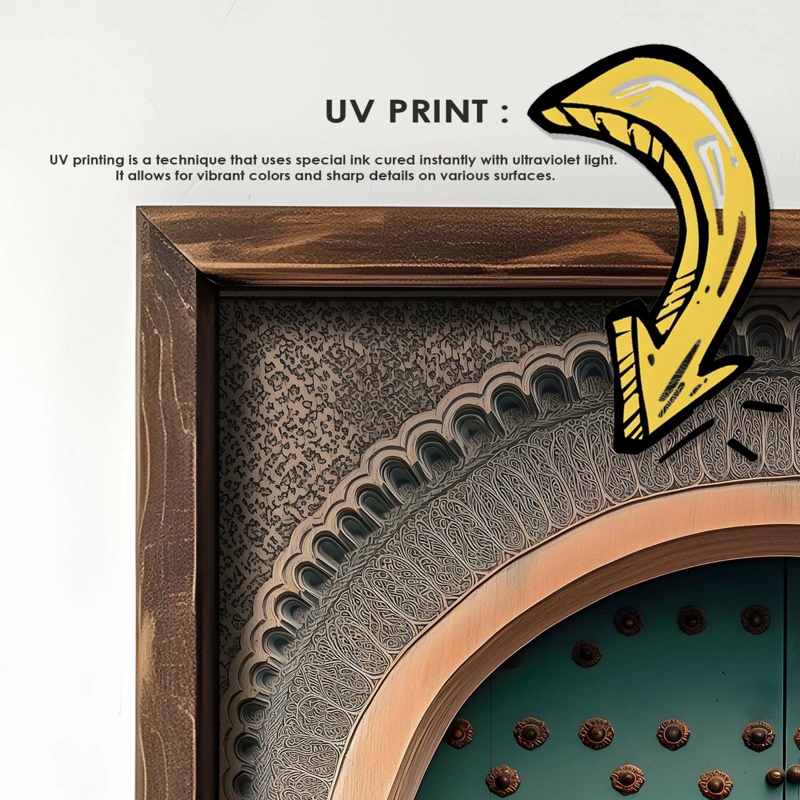 Pikturë dekorative me kornizë MDF, shumëngjyrëshe, GE128-L